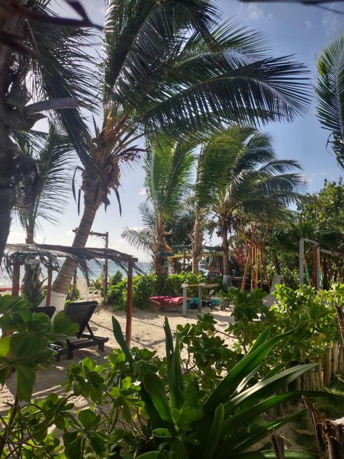 Lunazul Eco-Cabana Frente Al Mar Mahahual Exterior photo